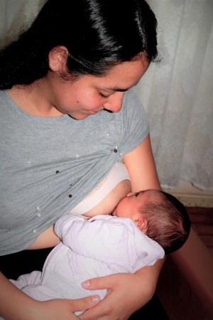 breastfeeding a small baby