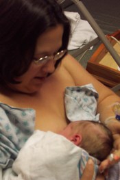 nursing a new born