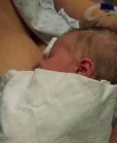 nursing a newborn